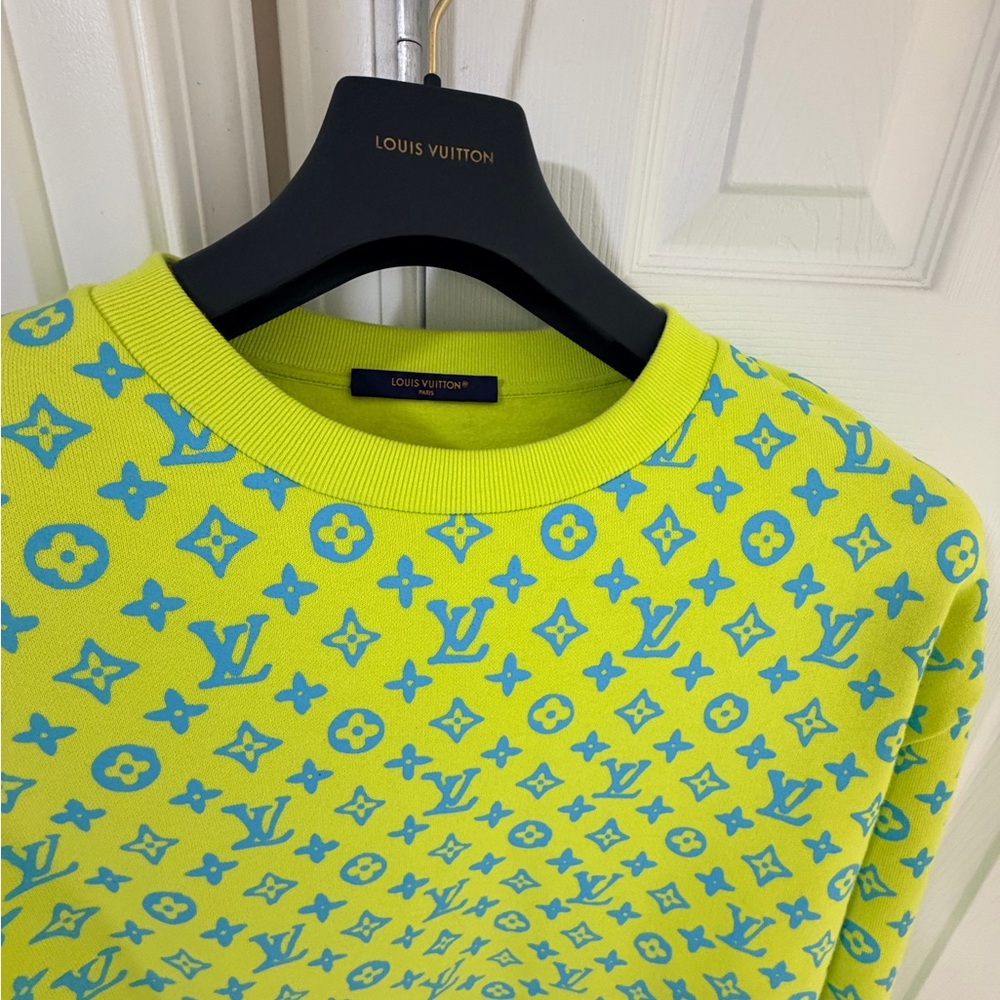Louis Vuitton Yellow and Blue Sweatshirt